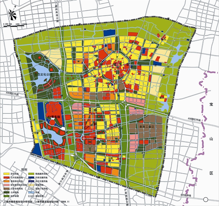 上海市嘉定新城主城区总体规划20042020年