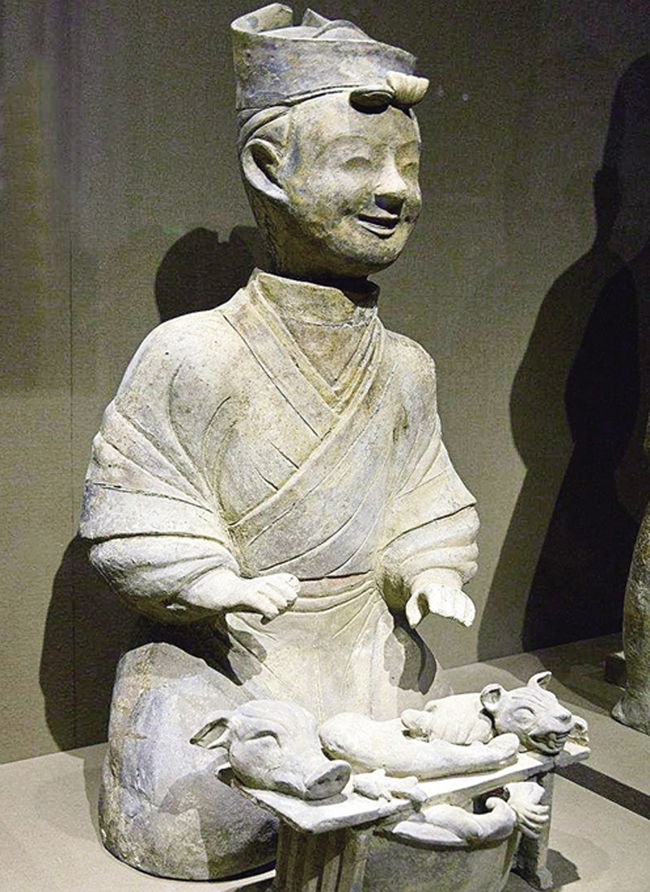 四川成都市博物馆收藏的文物东汉庖厨俑