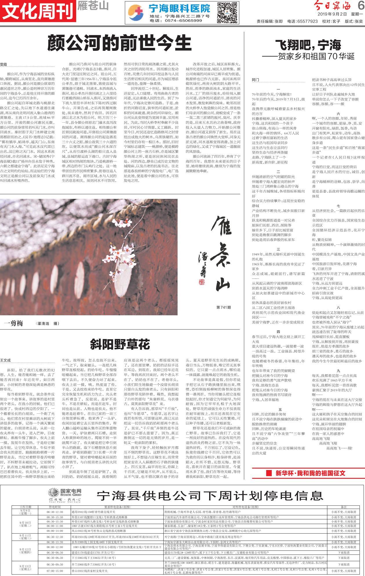 第六版：文化周刊