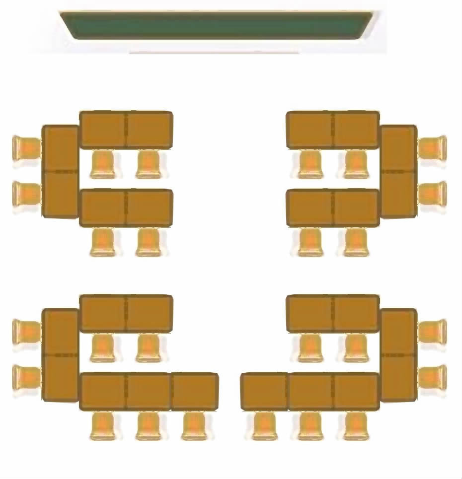 "马蹄形"座位示意图.