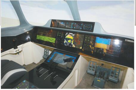中国商飞展示未来智能驾驶舱