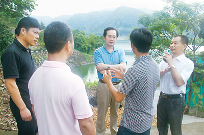 陈伟义督查卫生创模工作