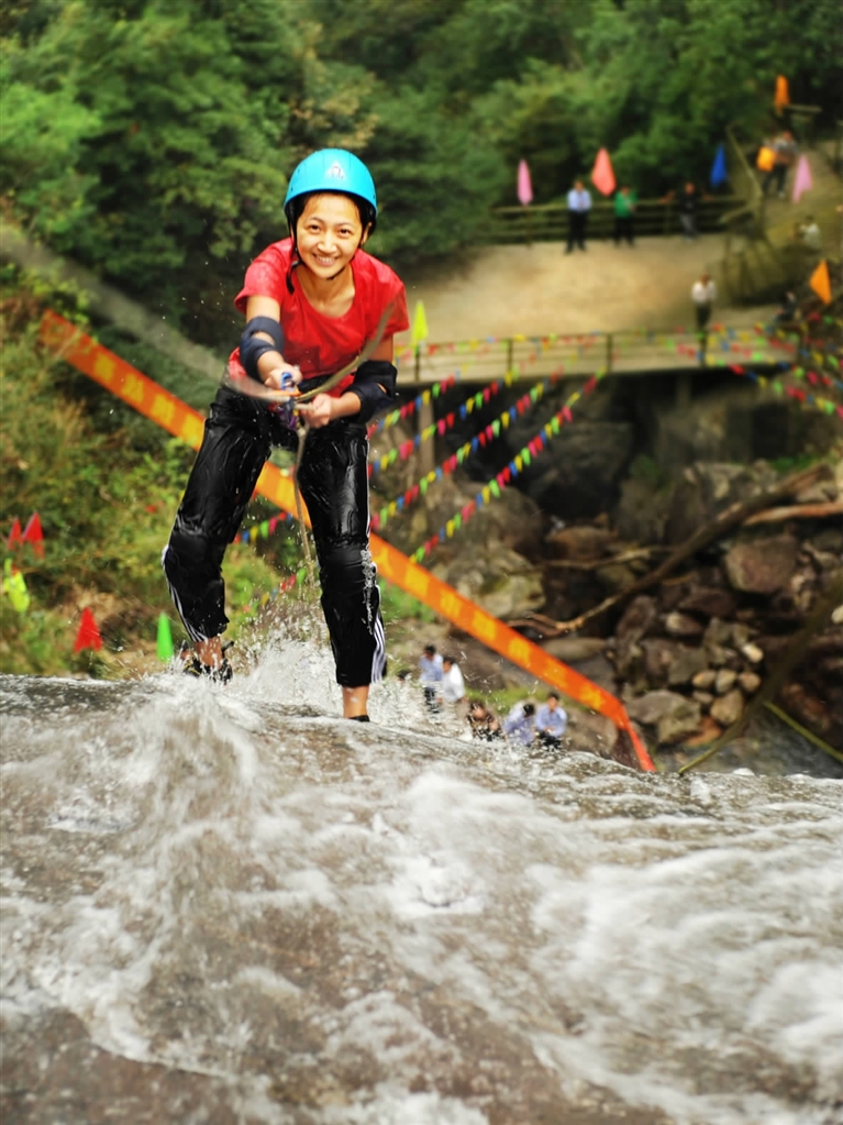 东天目山景区夏季亲水旅游活动