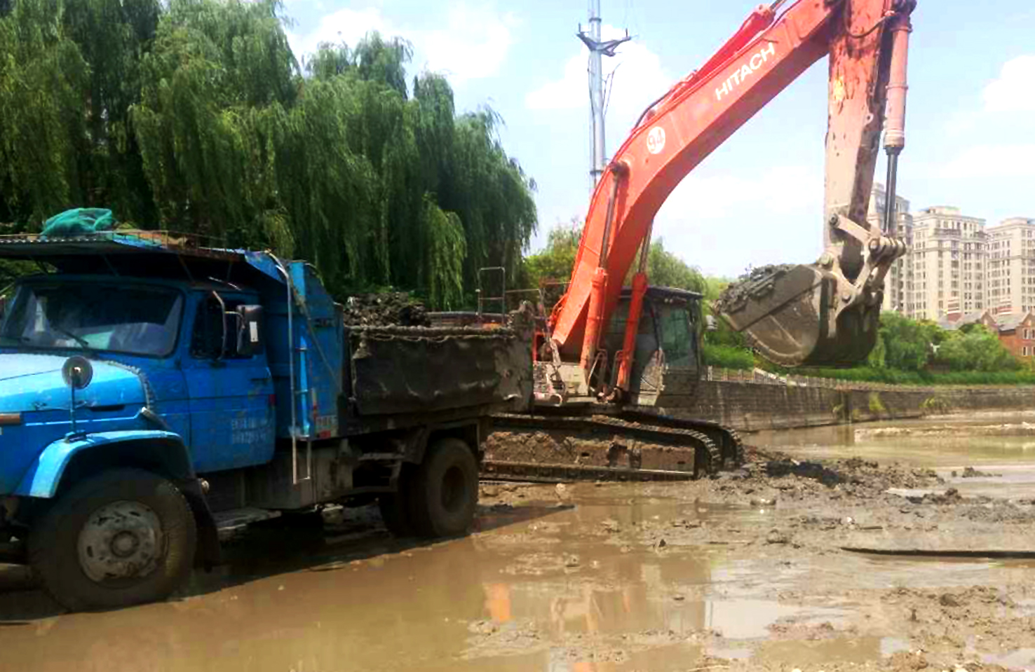 沧州运河清淤工程图片