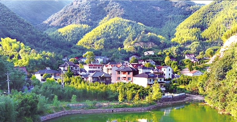 美丽乡村之青山湖街道洪村风笑岭村落