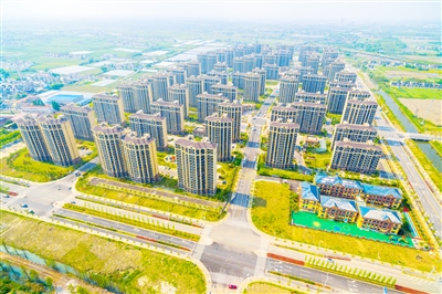 空中俯瞰亭林大居 蒋智隽 摄