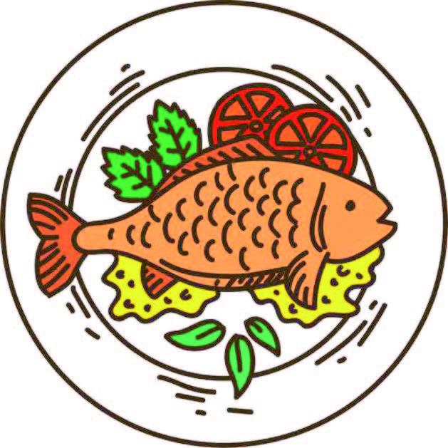 红烧鱼简笔图片