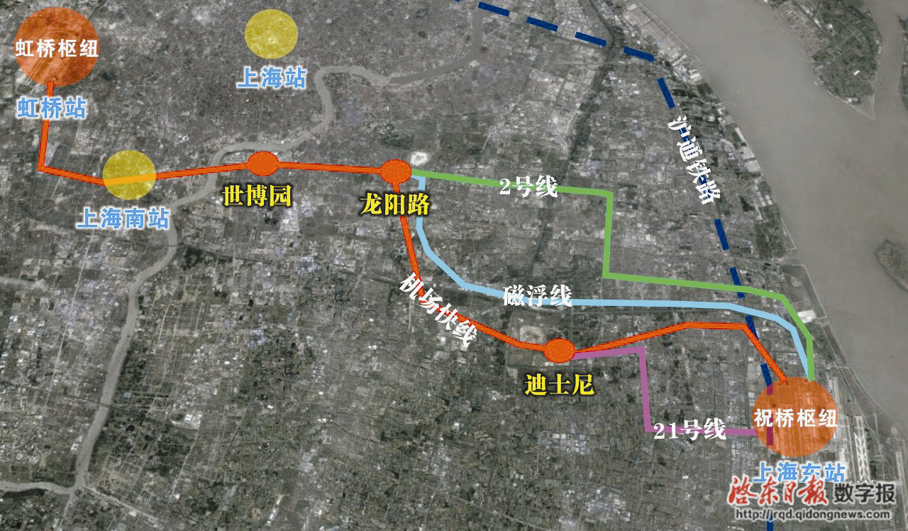 上海东站站点线路图图片