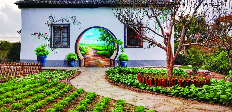 一幅幅栩栩如生,五彩斑斓的墙绘画涵盖了生态,乡野,田园,创意等