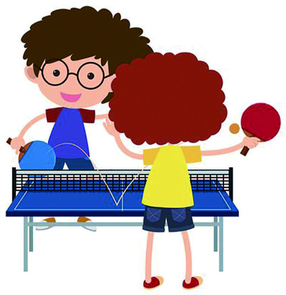 家庭乒乓球赛