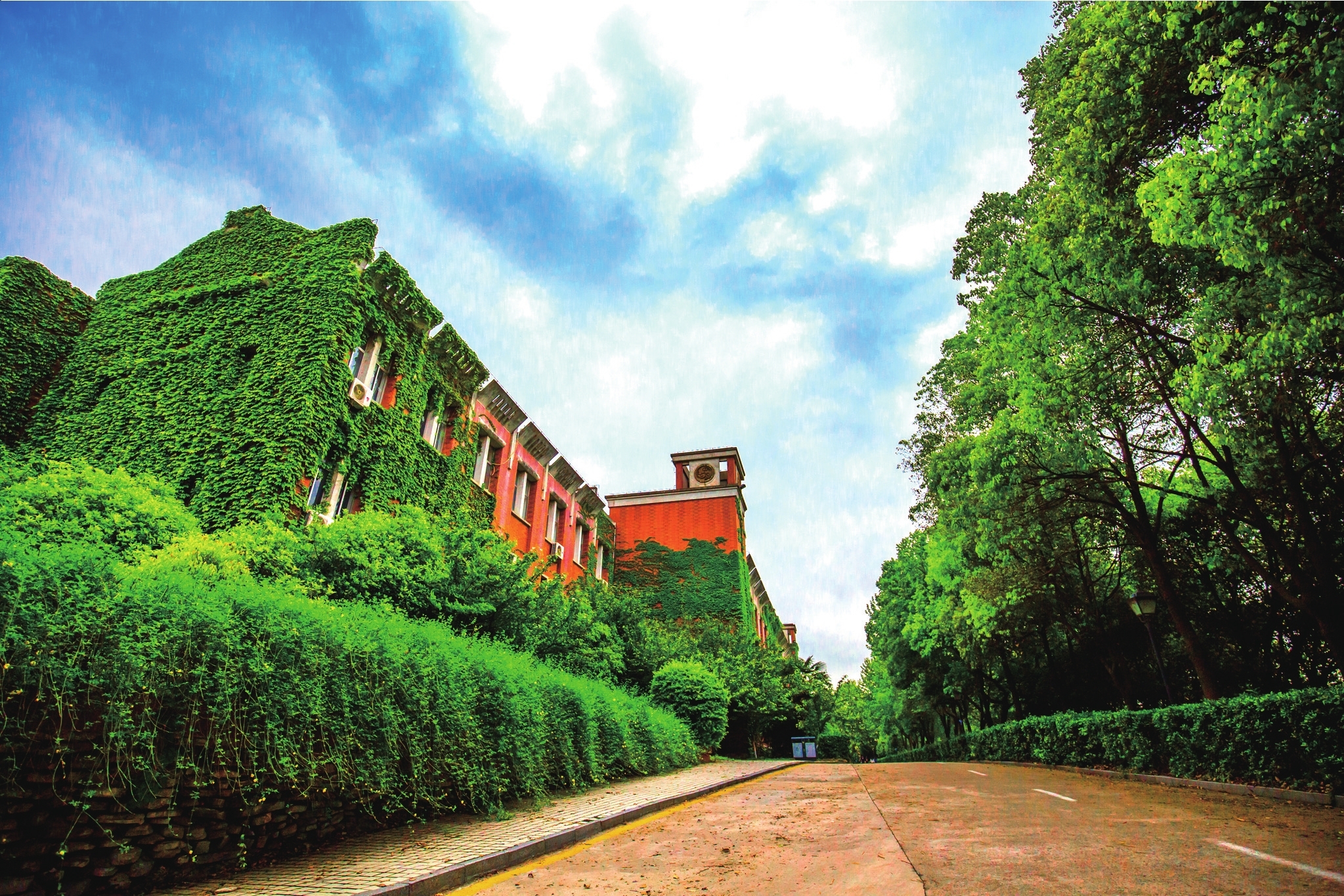 三江学院校园风景图片