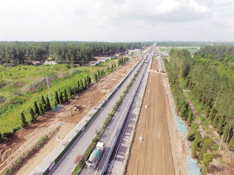 通湖大道提升改造工程加快推进