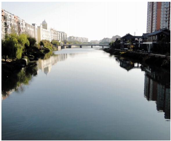 城区沧浪河水景.