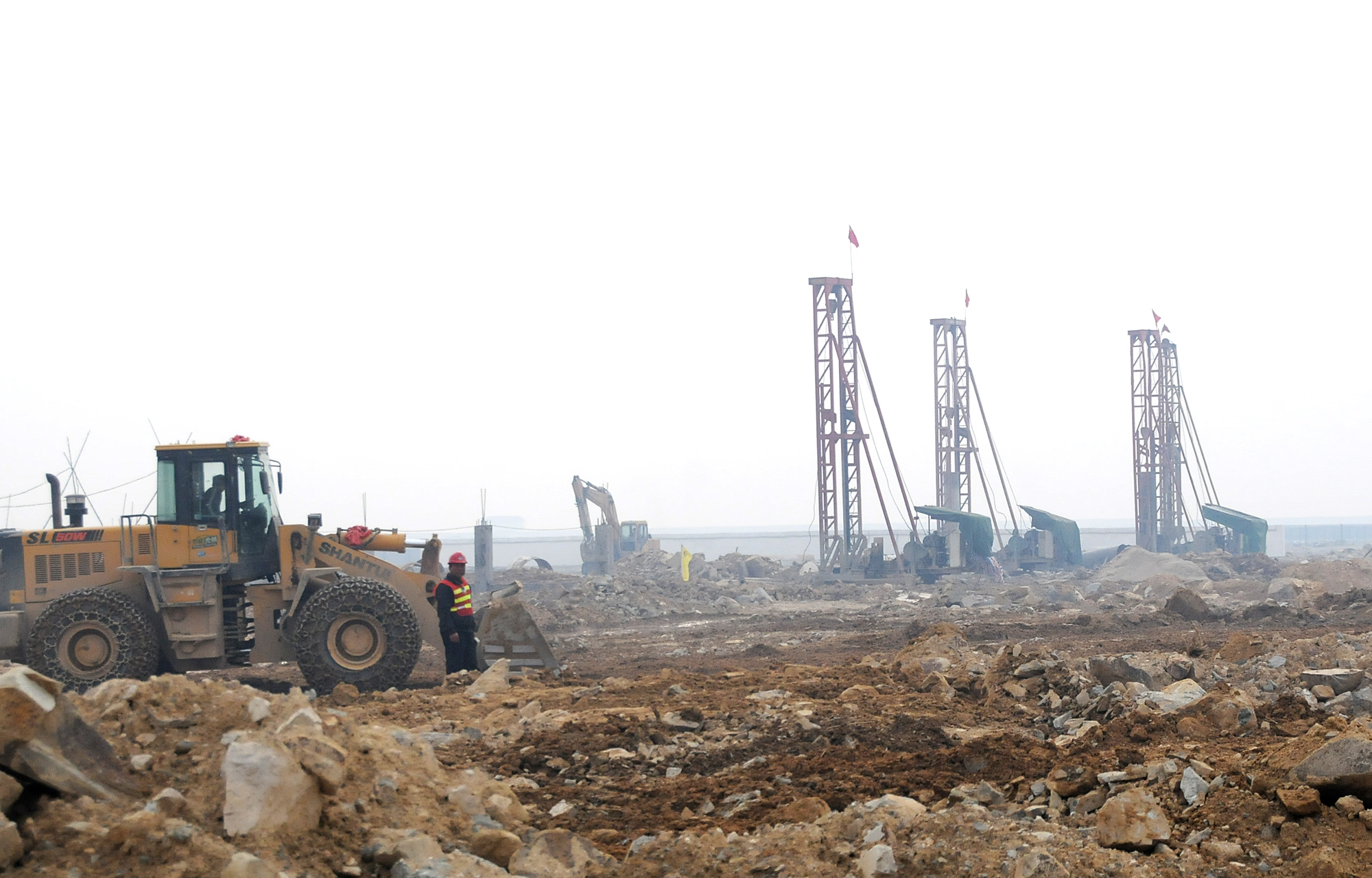 县滩涂围垦工程建设指挥部