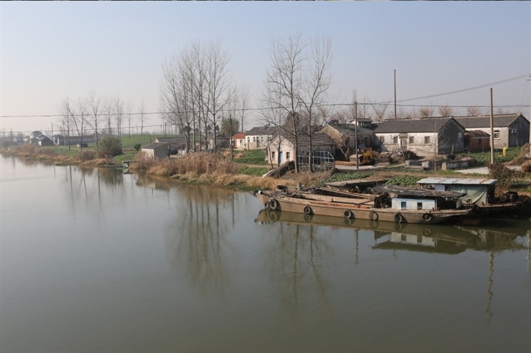 抬头村斗龙港水域沿岸村落一角